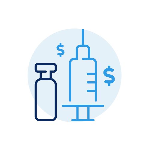 Icon of Medicine Bottle and Syringe